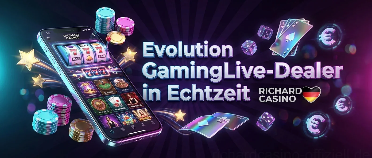 Evolution GamingLive-Dealer in Echtzeit